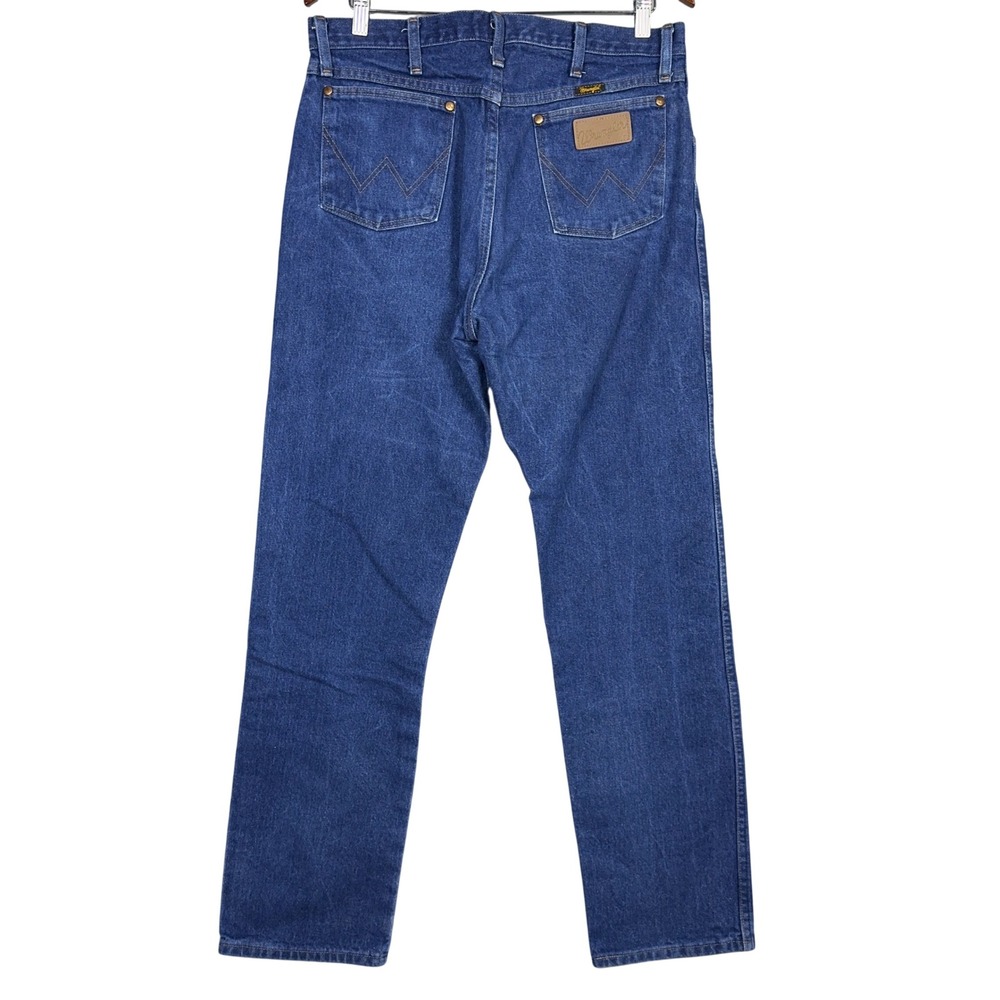 Wrangler Original Cowboy Cut Jeans Mens Size 35x34 13MWZ Denim Blue Western